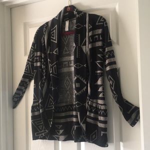 Black and Grey Cardigan